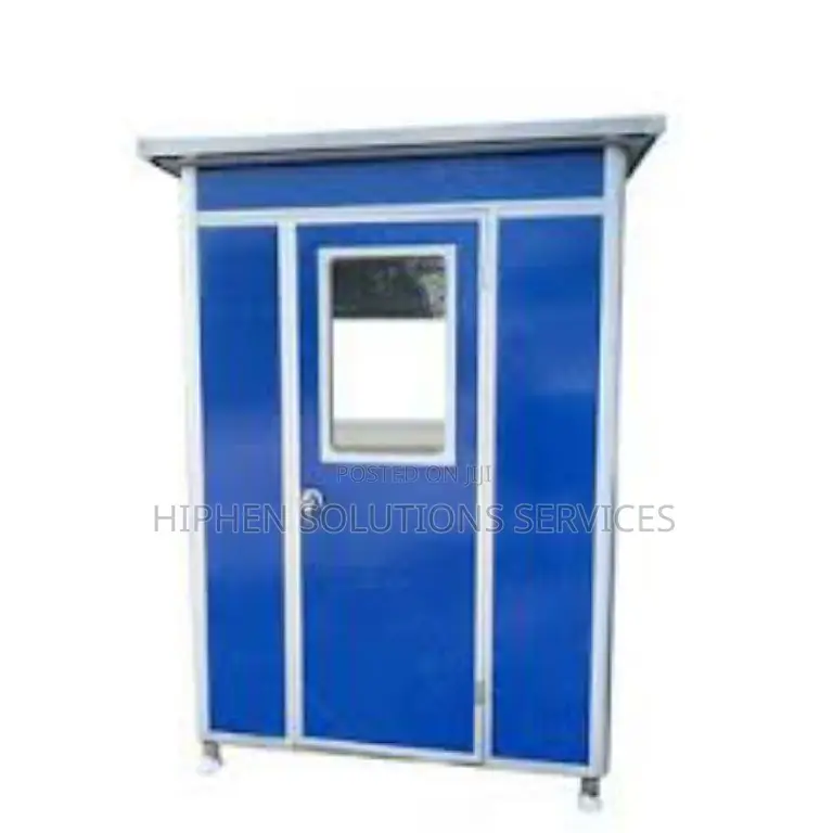 Gray Steel Modular Security Booth