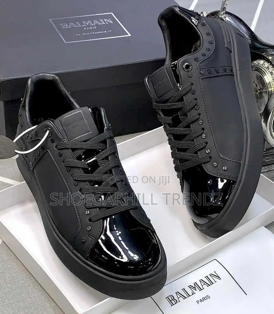 Balmain Sneakers- White and Black