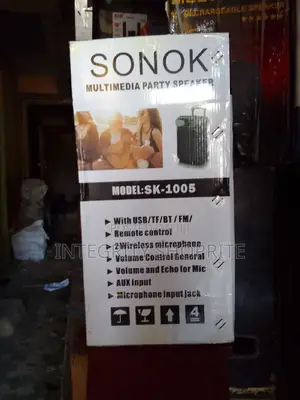 SONOK 10 Inches PA System With Two Wireless Microphonesė