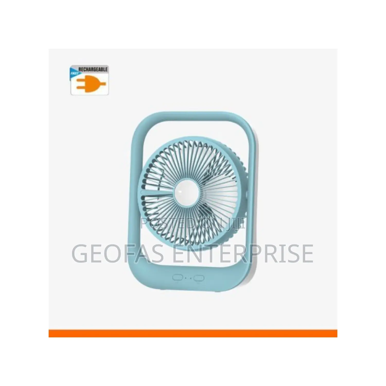 7" Lontor Rechargeable Adjustable High Speed Table Fan