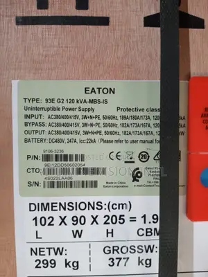 Eaton 93E 120kva Online UPS