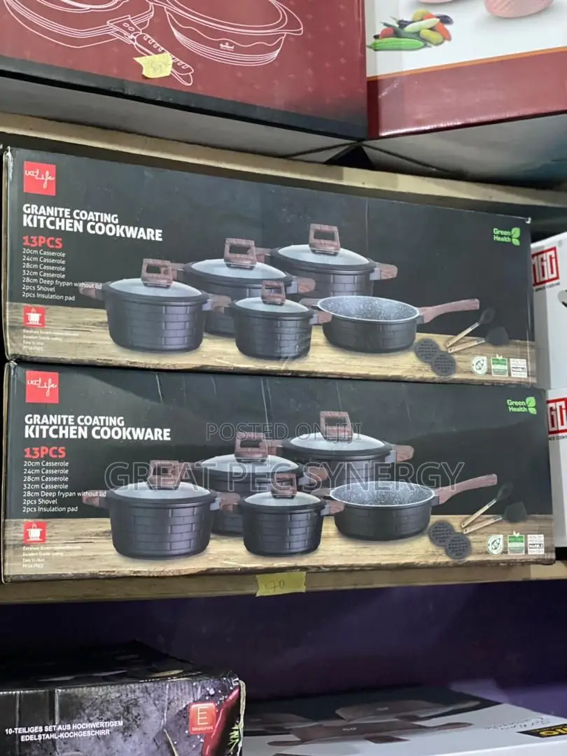 13 Pieces Granite Coating Cookware - Pots