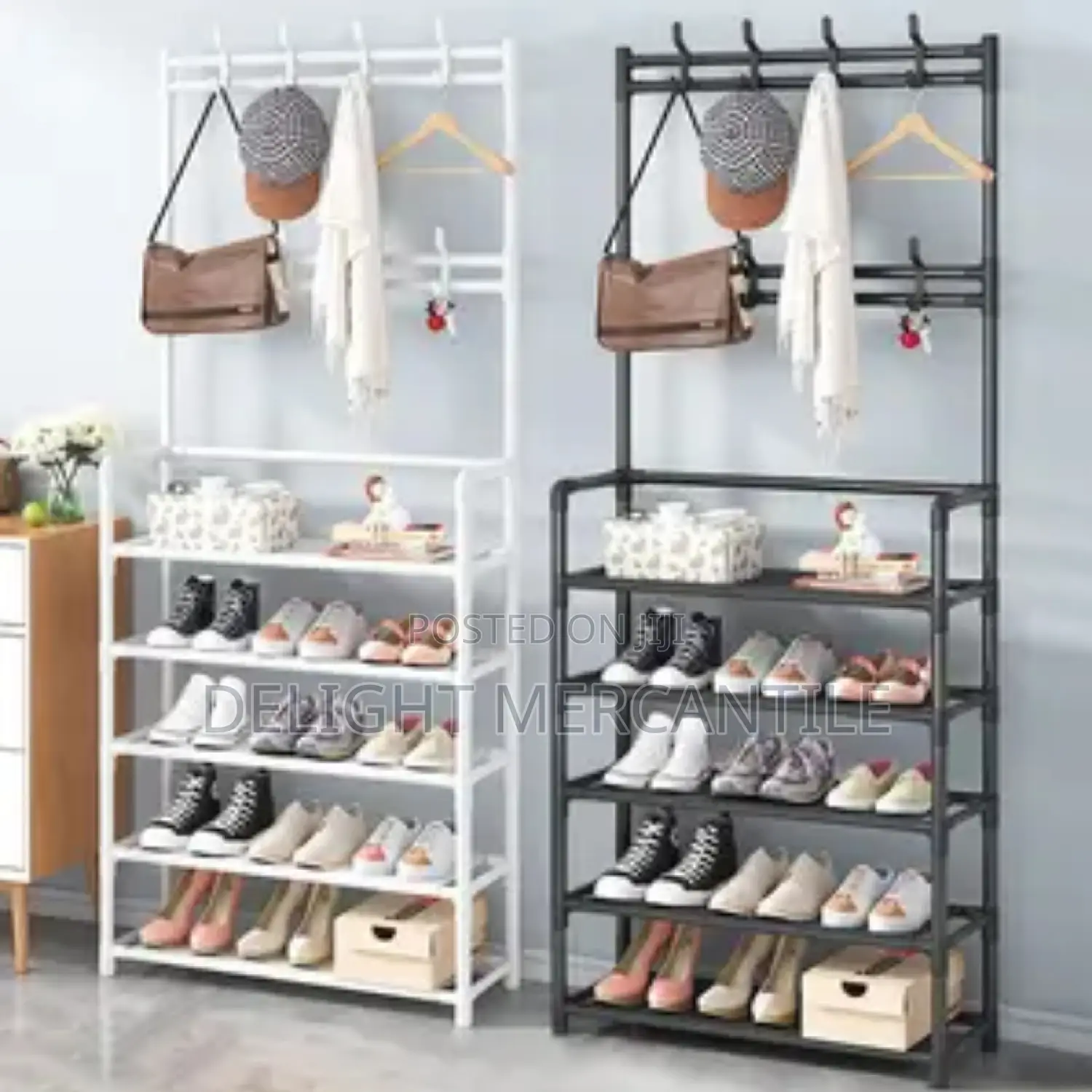 Multifunctional Shoe Clothes Hat Rack Organiser