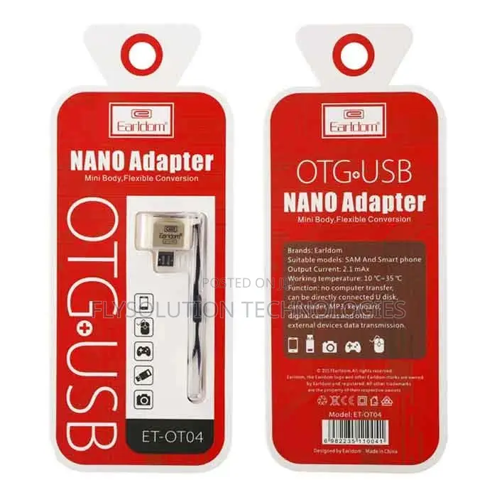 Earldom Micro OTG Adapter for USB Flash Drive