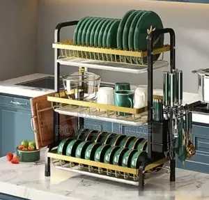 3 Steps High Quality Rust Resistant Plate Rack