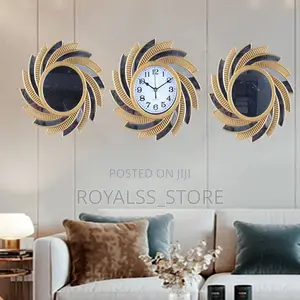 Modern Decorative Mirror With Clock
3 Set