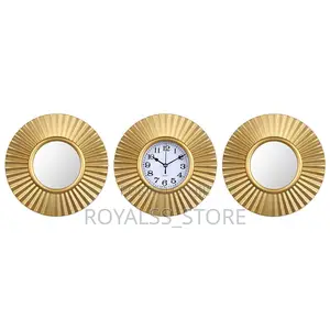Modern Decorative Mirror With Clock
3 Set
