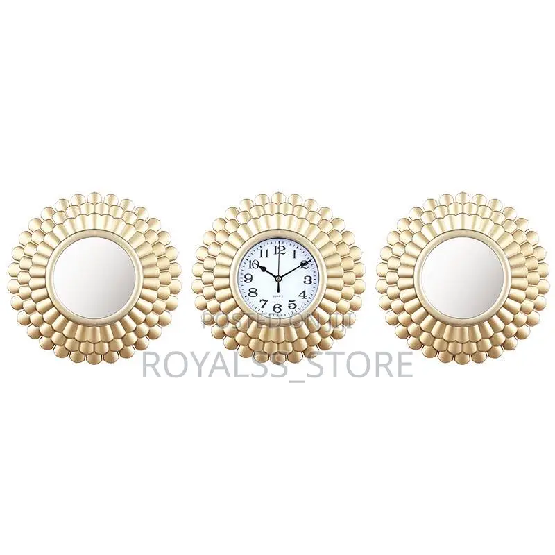 Modern Decorative Mirror With Clock
3 Set