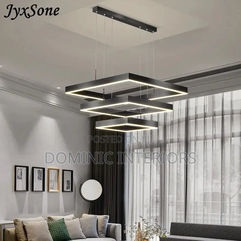 Laminated Dimmable Led Ceiling Chandelier