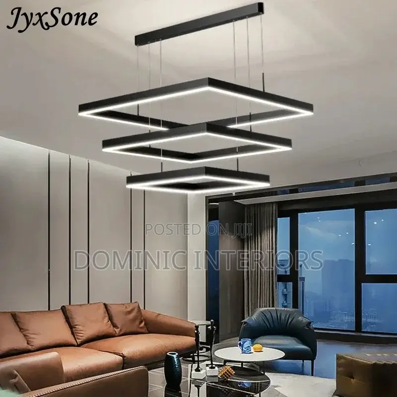 Laminated Dimmable Led Ceiling Chandelier