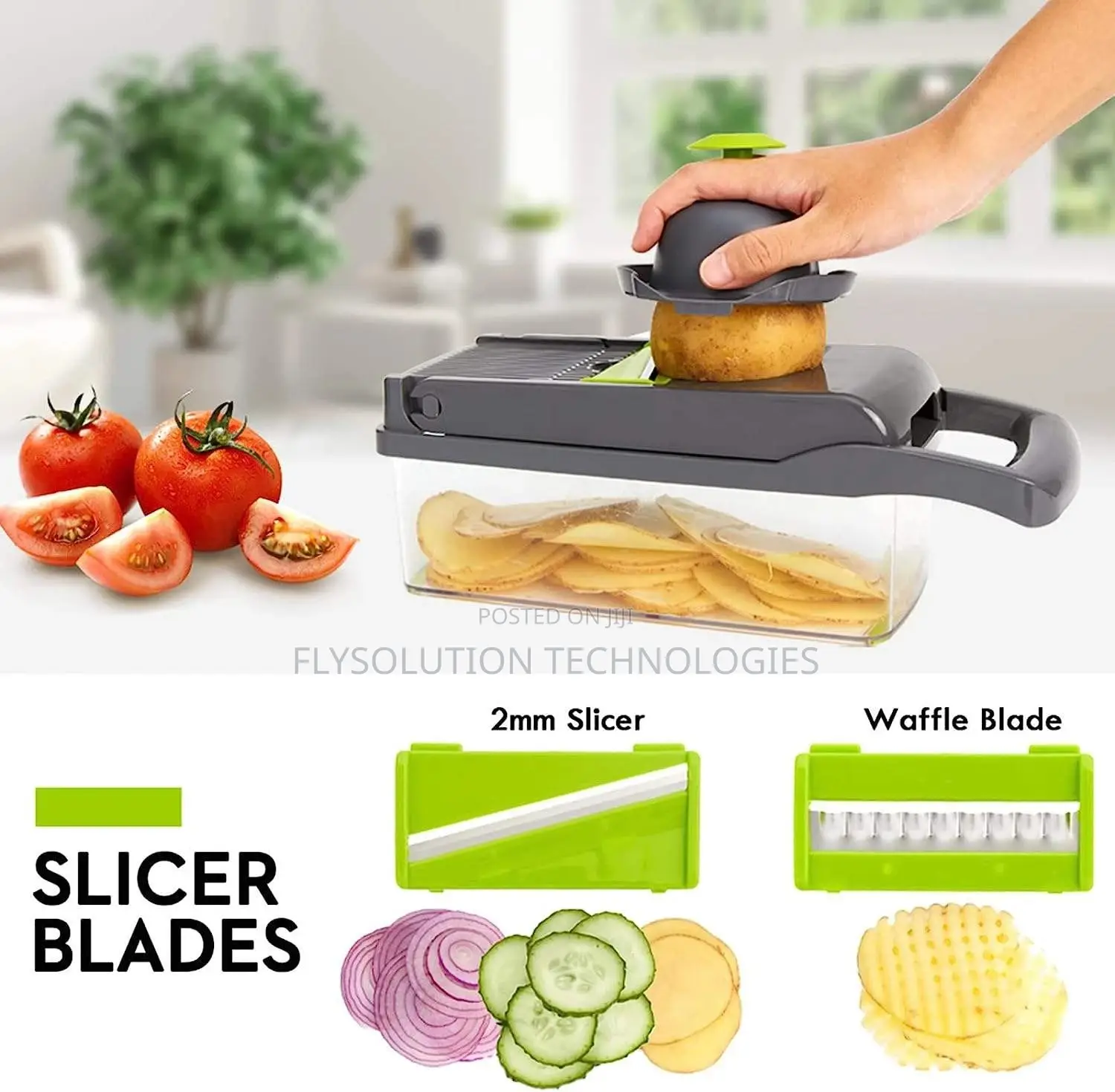 12 In 1 Multipurpose Fruit Vegetable Cutter Onion Carrots