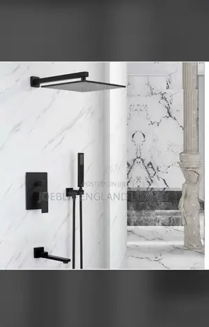 Conduit Shower Matt Black 5 Ways