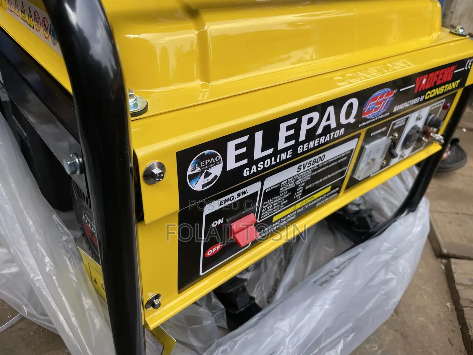 Elepaq 3.5kva Generator