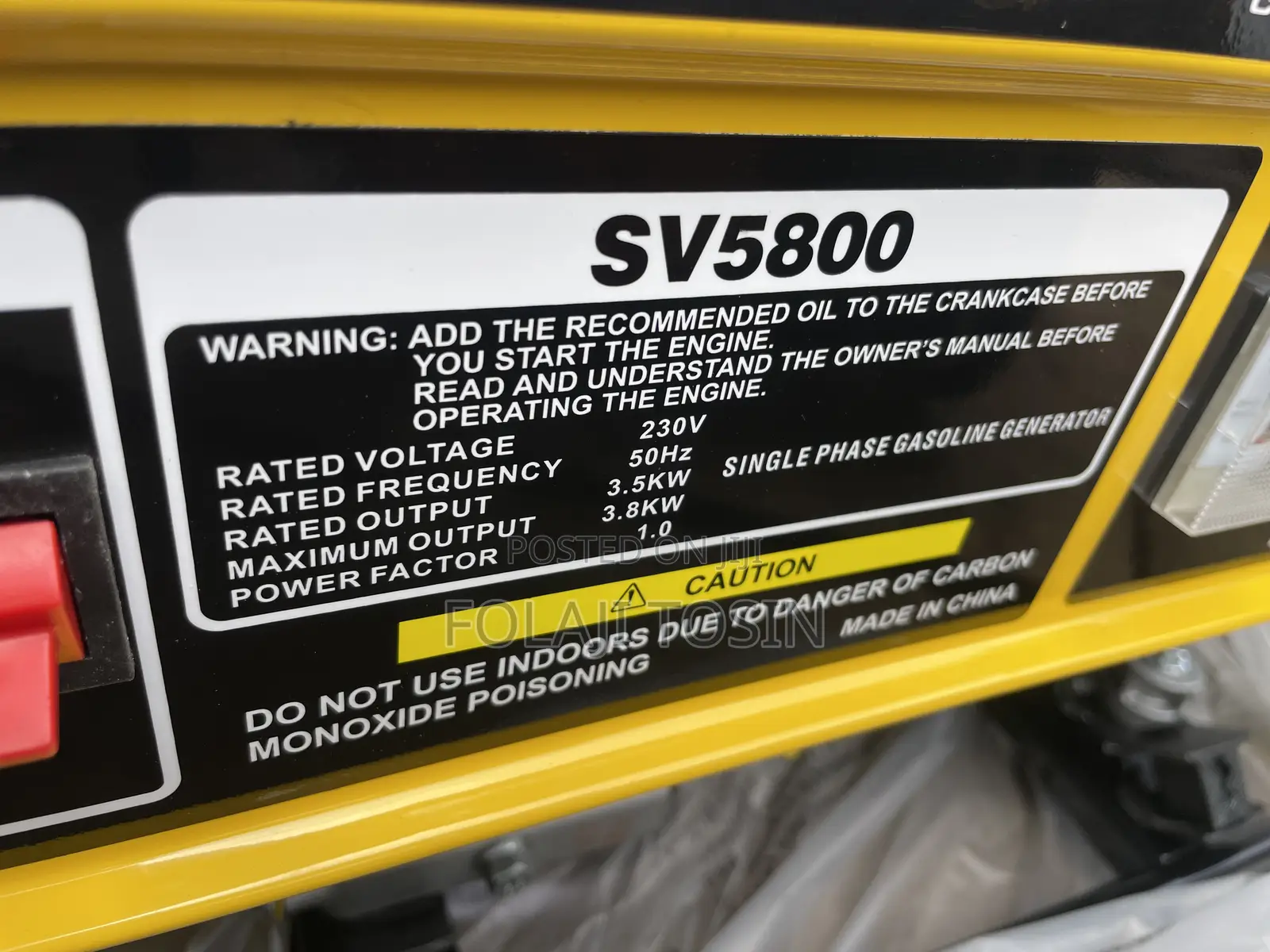 Elepaq 3.5kva Generator
