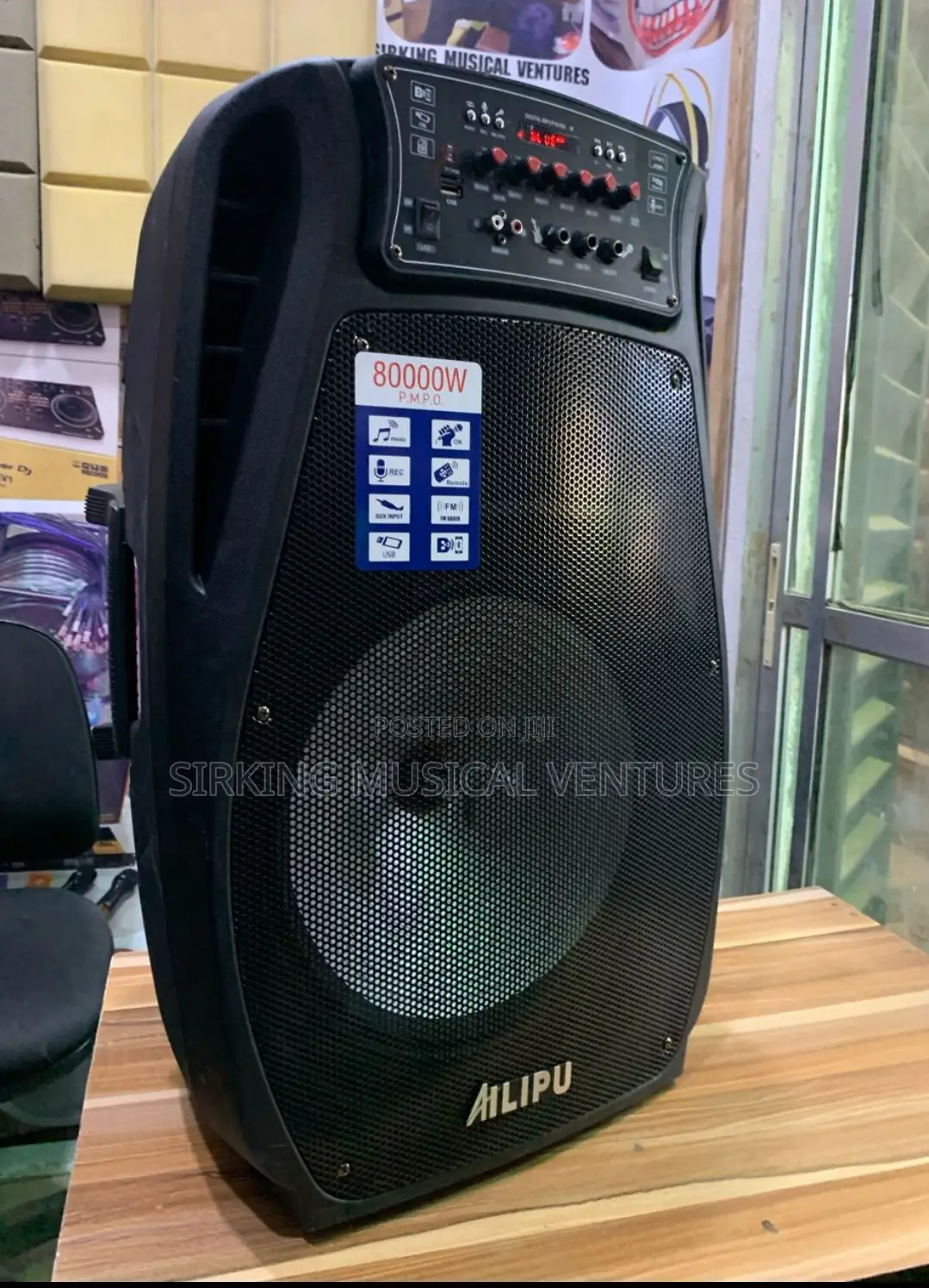 8000w 15” PA System With 2mic and Bluetooth/Usb