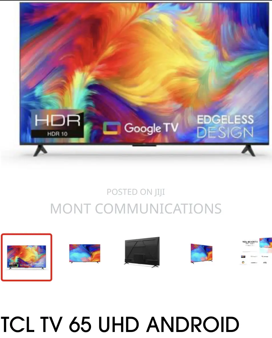 TCL TV 65 Uhd Android Black