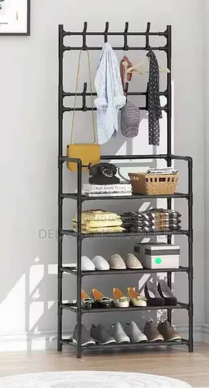 Multifunctional Shoe And Hat Rack 5 Layers