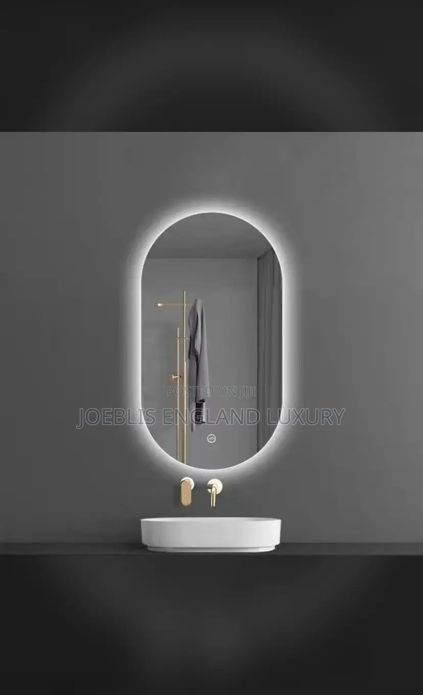 Oval Shaped Led Mirror With Back Light