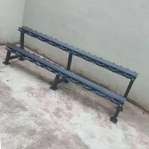 Commercial Heavy Duty Rubber Head Dumbbell Rack