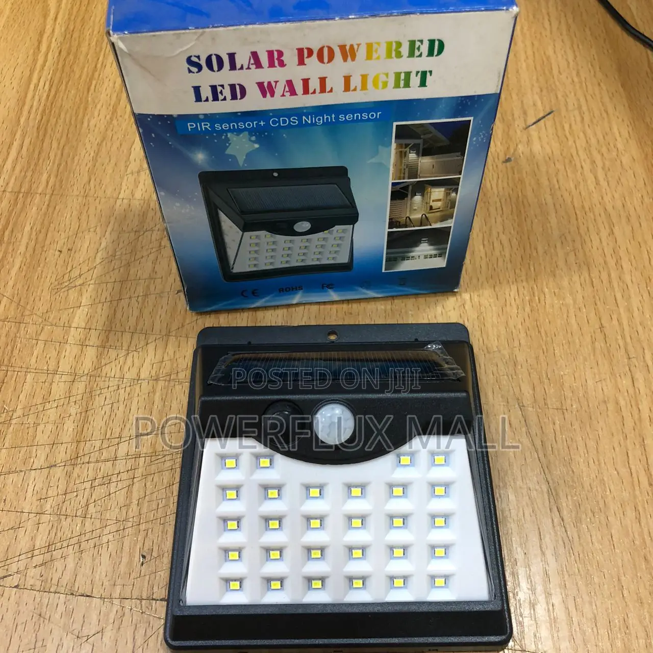 Solar Powered LED Wall Light