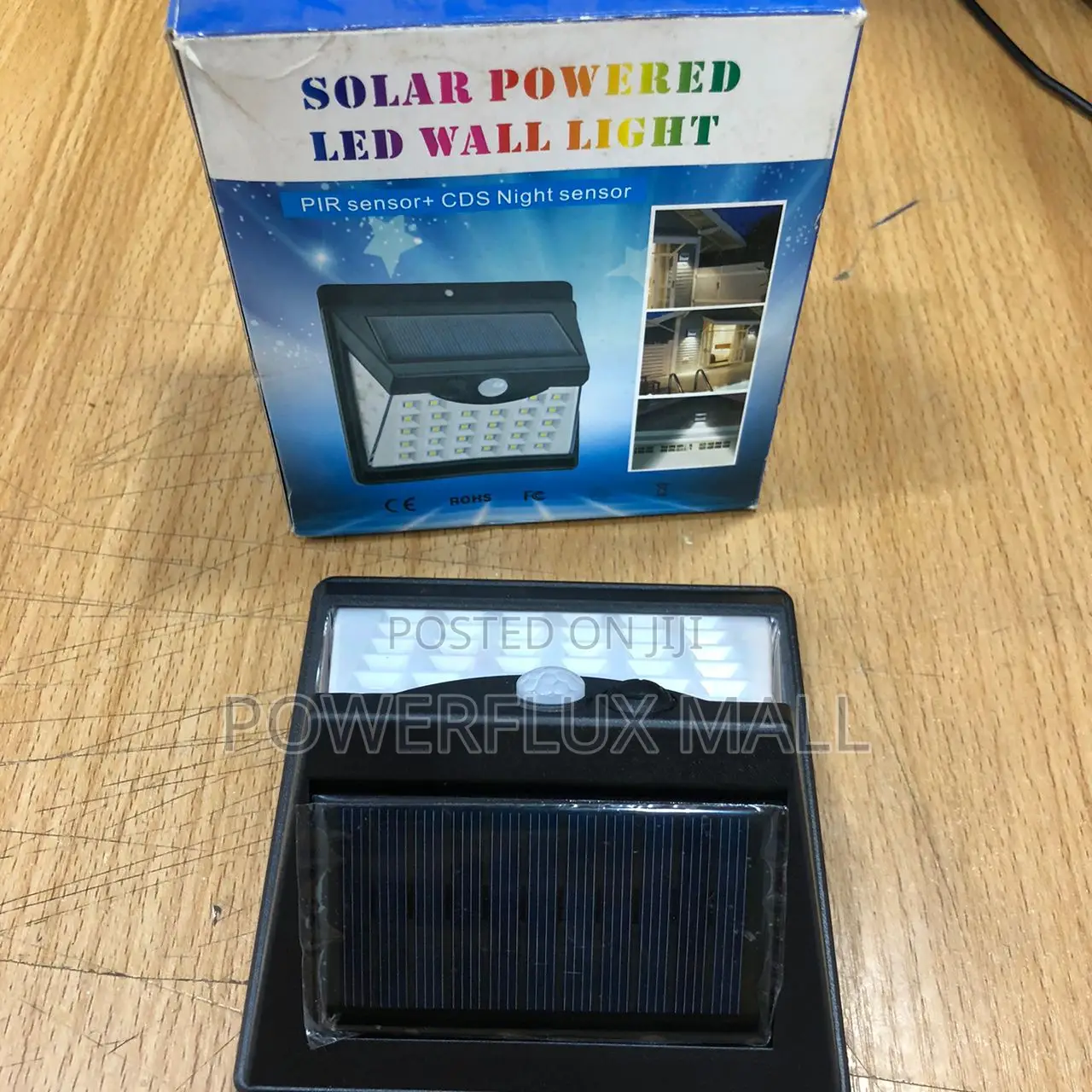 Solar Powered LED Wall Light