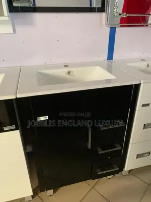 PVC Black and White Cabinet Basin With 3drawer and 1door