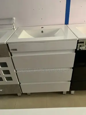 PVC White Cabinet Basin With 3drawer