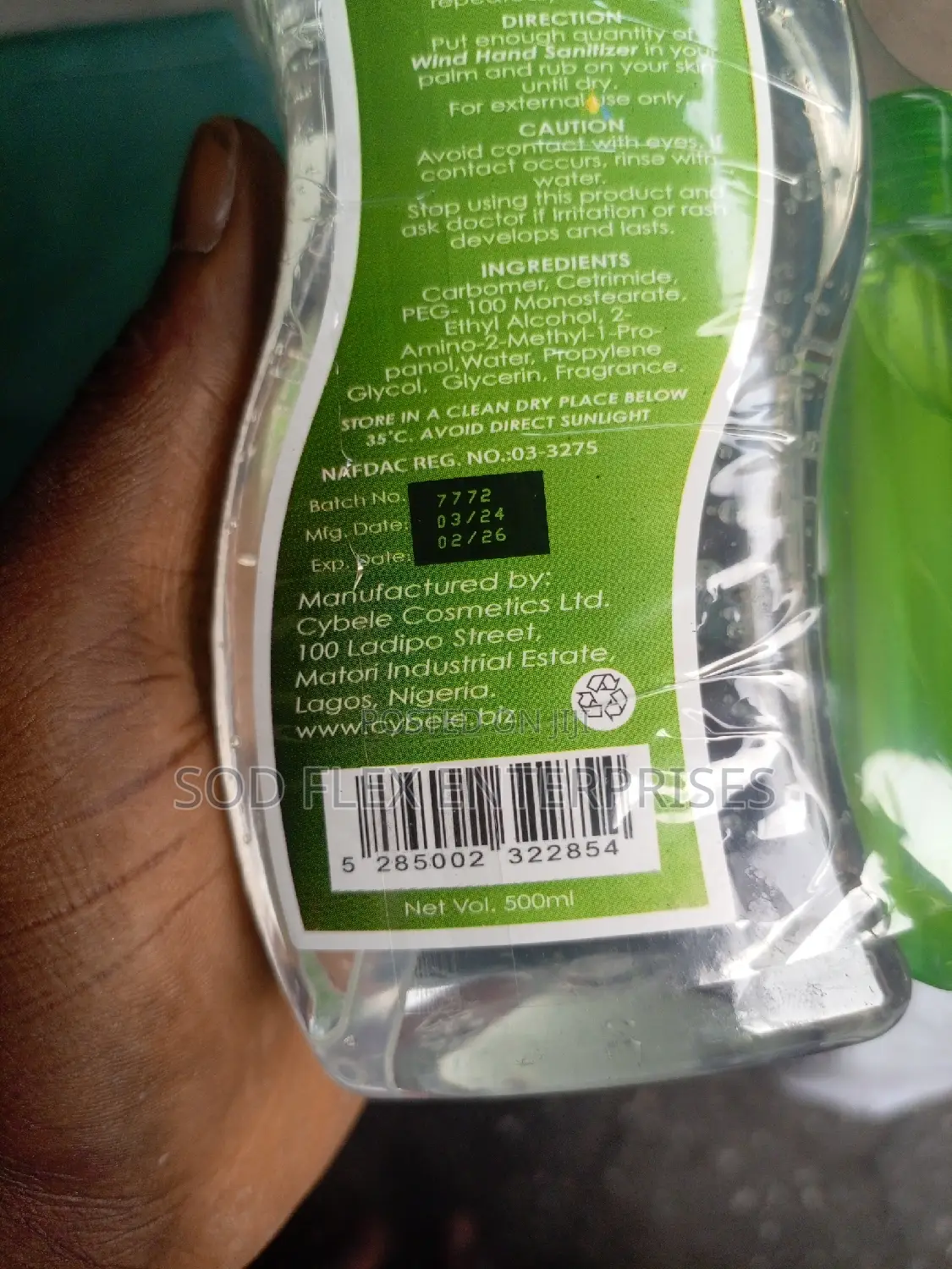 500ml Wind Hand Sanitizer