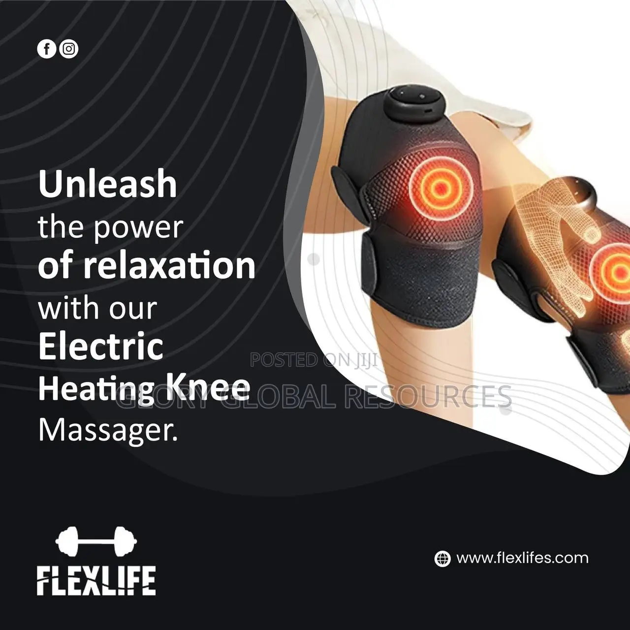Heated Rechargeable Massager Knee Support Pad