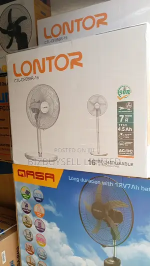 16" LONTOR Rechargeable Standing Fan.