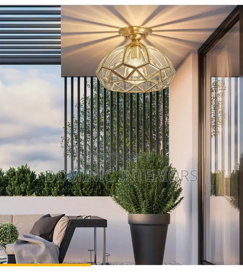 Round Glass Simple Chandelier