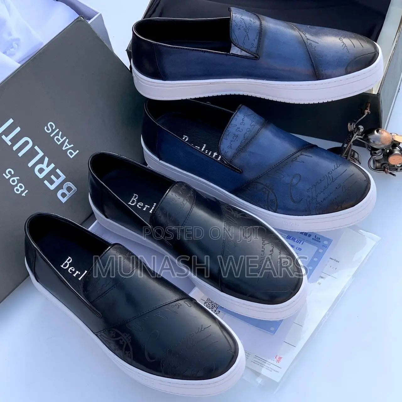 Original Berluti Leather Sneakers