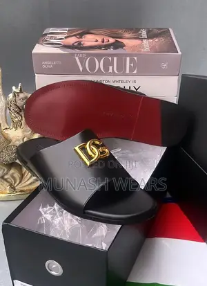 Luxury Original Leather D G Slipers