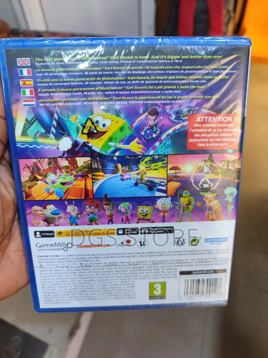 PS5 Nickelodeon Kart Racers 3 Game