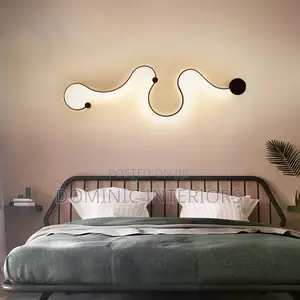 Minimalist S-Shaped Wall Lamp