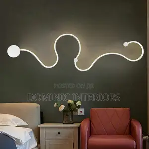 Minimalist S-Shaped Wall Lamp