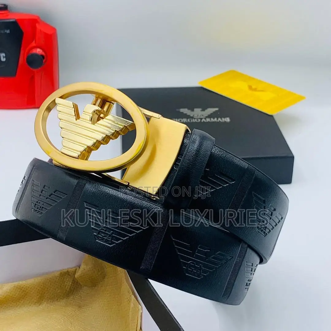 Original Armani Men Leather Belt Collections