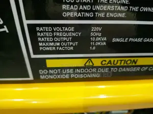 10kva Elepaq Petrol Generator Set With Key And Manual.