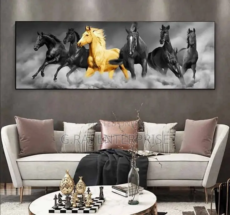 Wild Horse Canvas With Frame Pay on Delivery Ikorodu
