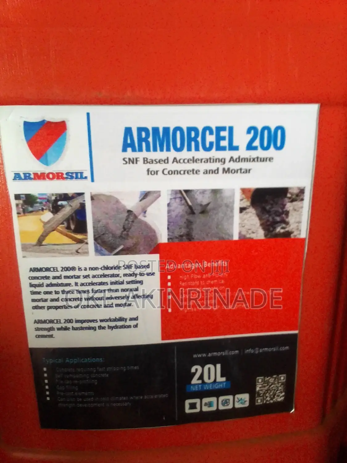 Armorcel200 Based Accelerating Admixture 4 Concrete,Mortar