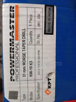 KPT 31mm Morse Taper Drill