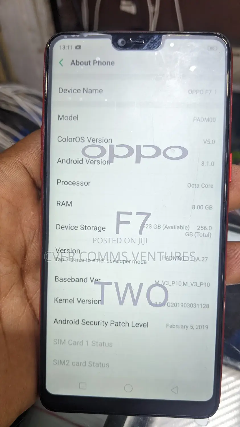 Oppo F7 128 GB Red