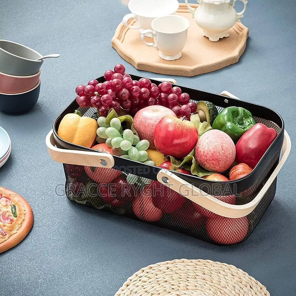 Mesh Storage Basket With Two Handle