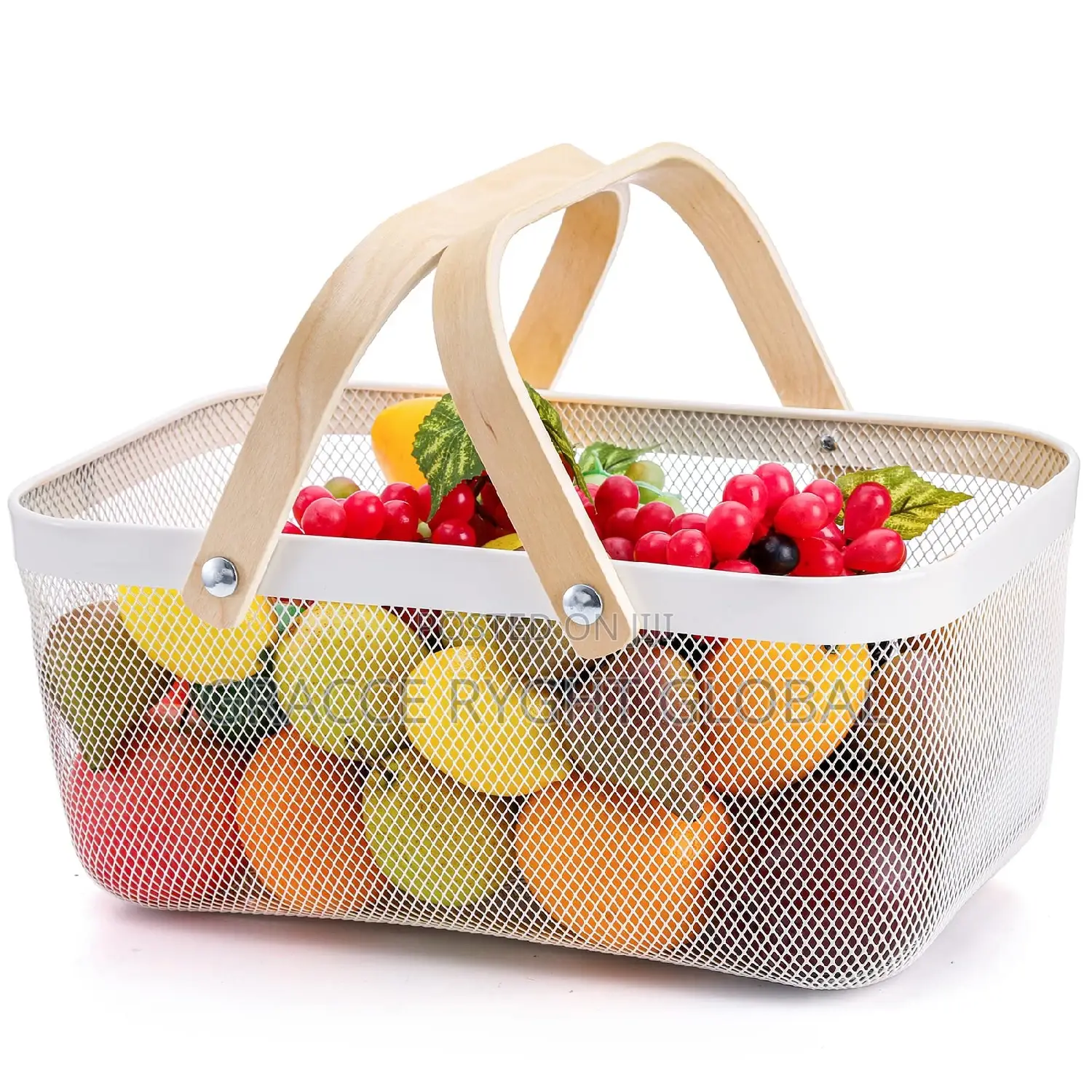 Mesh Storage Basket With Two Handle