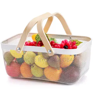 Mesh Storage Basket With Two Handle