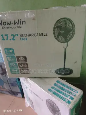 Photo - Standing Rechargeable Wow Win 17.2 Inch Fan + Ac/Dc