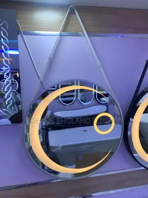 White Mirror With Moon  Light  ,Frame and Belt