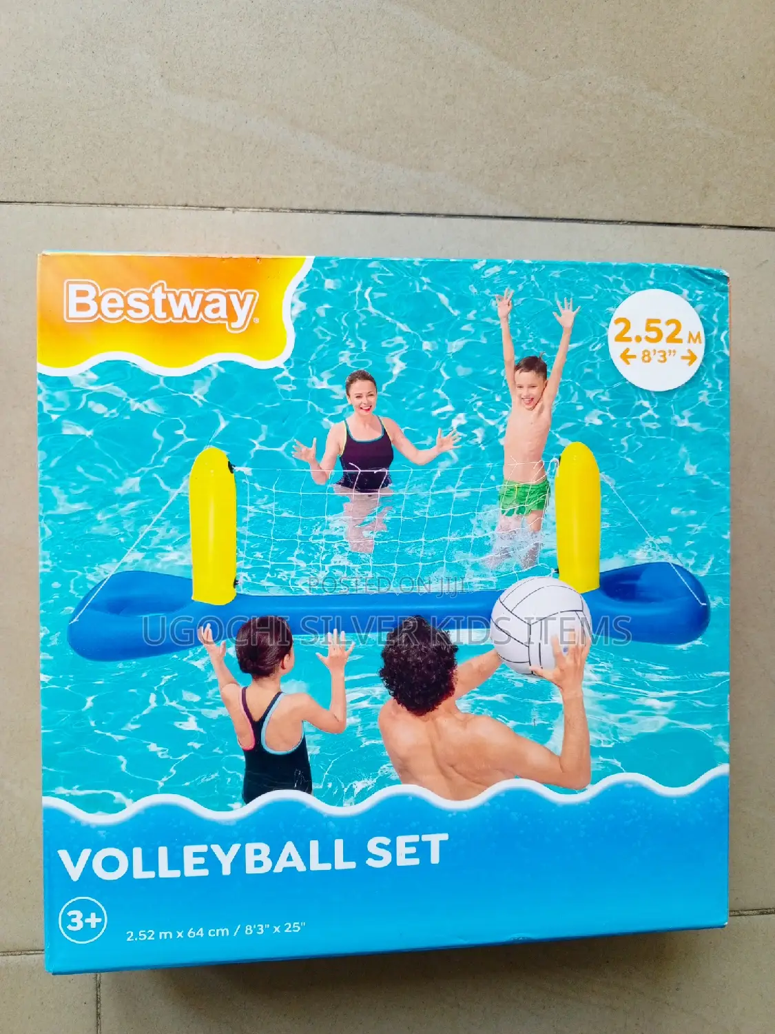 Pool Bestway Volleyball Game Set With Volleyball Size 2.52m