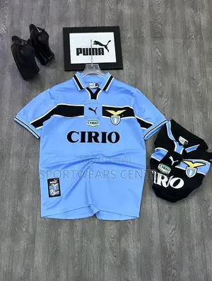 Original Blue Lazio Retro Vintage Jersey Sold at N25,000