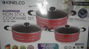 Kinelco Non-Stick Pot-3 Sets-22cm/24cm/26cm
